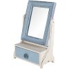 Clayre en Eef 62s242 Staande Spiegel Blauw 25x14x38 cm