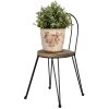 Clayre en Eef 64942 Planter Tafel Bruin 23x22x45 cm