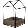 Clayre en Eef 64967 Plantenhouder Bruin 15x15x23 cm