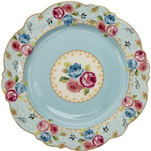 Clayre en Eef 6ce1280 Servies Ontbijtbord Blauw ø...