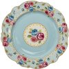 Clayre en Eef 6ce1280 Servies Ontbijtbord Blauw ø 20x2 cm