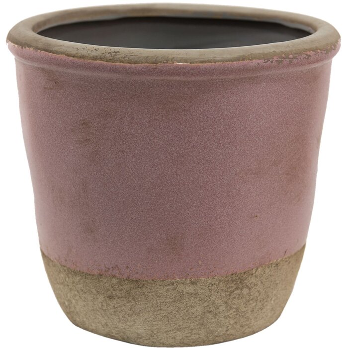 Clayre en Eef 6ce1380l Binnen Bloempot Roze, Beige ø 16x15 cm