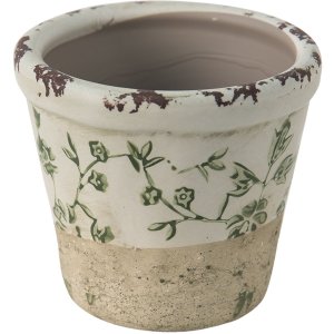 Clayre en Eef 6ce1384s Binnen Bloempot Groen, Wit...