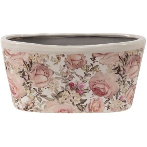 Clayre en Eef 6ce1411 Binnen Bloempot Roze 27x13x14 cm