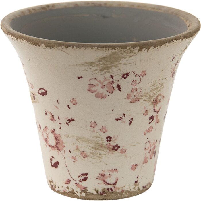 Clayre en Eef 6ce1418 Binnen Bloempot Roze, Beige ø 12x11 cm