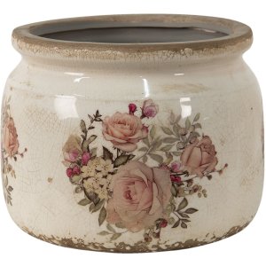 Clayre en Eef 6ce1419l Binnen Bloempot Roze, Beige...