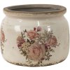 Clayre en Eef 6ce1419l Binnen Bloempot Roze, Beige ø 20x15 cm