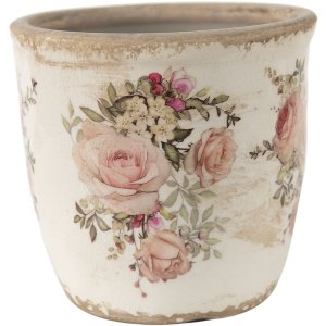 Clayre en Eef 6ce1421l Binnen Bloempot Roze, Beige...