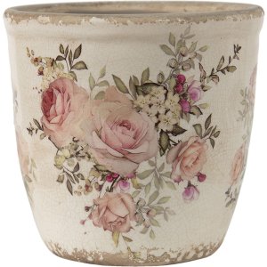 Clayre en Eef 6ce1421m Binnen Bloempot Roze, Beige...