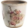 Clayre en Eef 6ce1421xl Binnen Bloempot Roze, Beige ø 16x15 cm