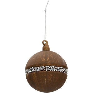 Clayre en Eef 6gl3271 Kerstballen Set van 4 Bruin...