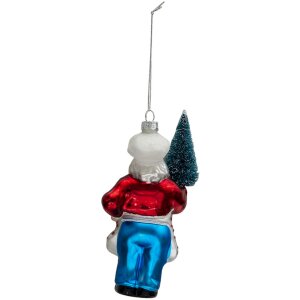 Clayre en Eef 6gl3326 Hanger sieraden kerstman rood,...