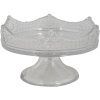 Clayre en Eef 6gl3396 Decoratieve Kom Crown Transparant ø 21x12 cm