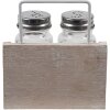 Clayre en Eef 6h2064 Zout en Peper Set van 2 Bruin 11x6x12 cm