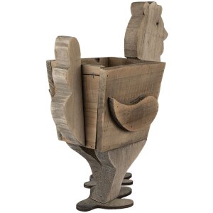 Clayre en Eef 6h2096 Binnen Bloempot Kip Bruin 35x18x40 cm