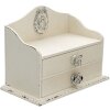 Clayre en Eef 6h2122 Brievenrek Wit 26x14x20 cm