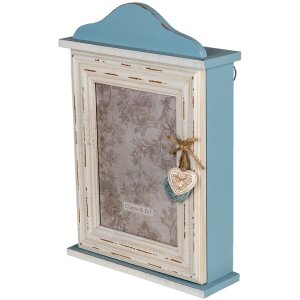 Clayre en Eef 6h2127 Sleuteldoos Blauw 21x7x31 cm