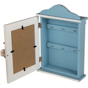 Clayre en Eef 6h2127 Sleuteldoos Blauw 21x7x31 cm