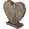 Clayre en Eef 6h2137 Deco Hart Bruin 19x7x19 cm