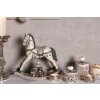 Clayre en Eef 6pr0036 Kerstdecoratie Nog Schommelend Paard Wit 22x5x19 cm