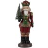 Clayre en Eef 6pr4745 Kerstversiering Beeldje Notenkraker Rood 13x10x32 cm