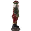 Clayre en Eef 6pr4745 Kerstversiering Beeldje Notenkraker Rood 13x10x32 cm