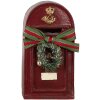 Clayre en Eef 6pr4748 Kerstversiering Beeldje Brievenbus Rood 8x6x15 cm