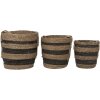 Clayre en Eef 6ro0549 Opbergmanden Set van 3 Bruin ø 33x33 cm