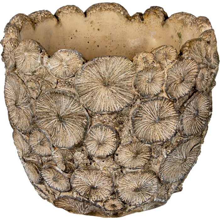 Clayre en Eef 6te0359l Binnen Bloempot Grijs ø 16x15 cm