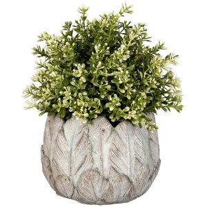 Clayre en Eef 6te0368s Binnen Bloempot Grijs ø 15x13 cm