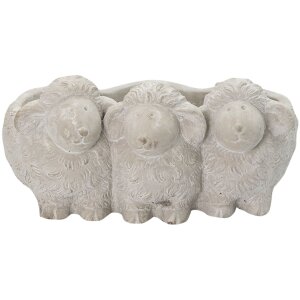 Clayre en Eef 6te0372 Binnen Bloempot Schaap Grijs...