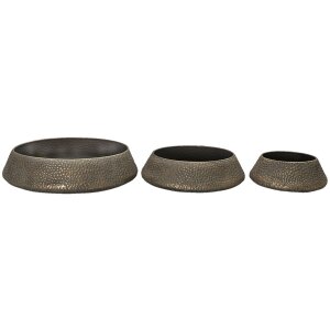 Clayre en Eef Decoratieve Dienbladen Set van 3 Grijs...