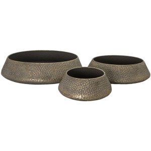 Clayre en Eef Decoratieve Dienbladen Set van 3 Grijs...