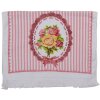 Clayre en Eef ct020 Gastendoek Wit, Roze 40x66 cm