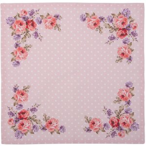 Clayre en Eef dtr43 Doek Servetten (Set van 6) Roze, Lila...