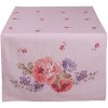 Clayre en Eef dtr64 Tafelloper Roze, Lila 50x140 cm