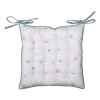 Clayre en Eef fob29 Stoelkussen Schuim Wit, Groen 40x40 cm