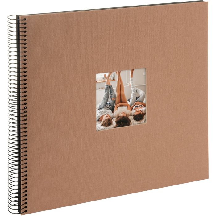 Goldbuch Spiraal Album Bella Vista Hazelnoot 34x30 cm 40 zwarte paginas