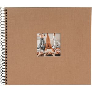 Goldbuch Spiraal Album Bella Vista Hazelnoot 34x30 cm 40 zwarte paginas