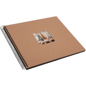 Goldbuch Spiraal Album Bella Vista Hazelnoot 34x30 cm 40 zwarte paginas