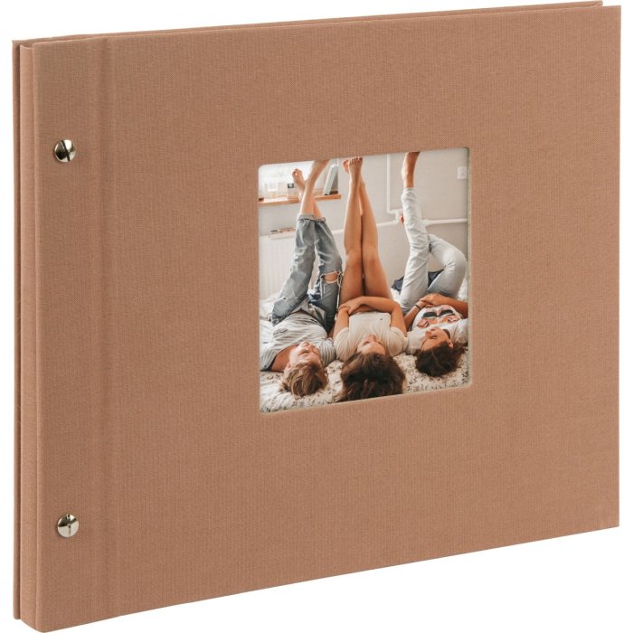 Goldbuch Schroefalbum Bella Vista Hazelnoot 30x25 cm 40 zwarte paginas