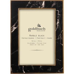 Goldbuch Metalen portret lijst Marmer 10x15 cm zwart