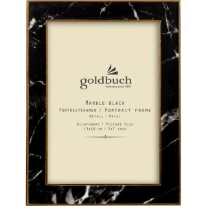 Goldbuch Metalen portret lijst Marmer 13x18 cm zwart