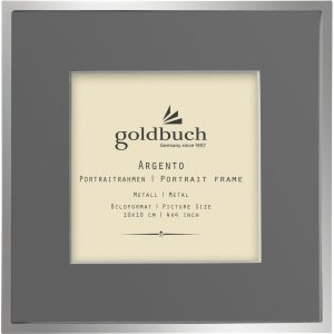 Goldbuch Metalen lijst Argento 10x10 cm met grijs...