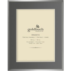 Goldbuch Metalen lijst Argento 15x20 cm met grijs...