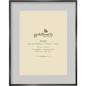 Goldbuch Metalen fotolijst Scuro Zwart met Passepartout...