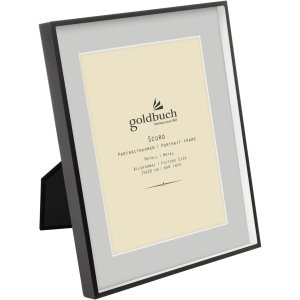 Goldbuch Metalen fotolijst Scuro Zwart met Passepartout 15x20 cm