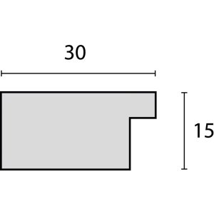 ZEP Houten lijst Nelson 15x20 cm grijs