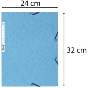 Exacompta Map met elastiek 3 kleppen 400g Formaat din a4