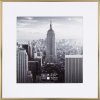 Henzo aluminium lijst Manhattan goud 40x40 cm met passepartout 30x30 cm